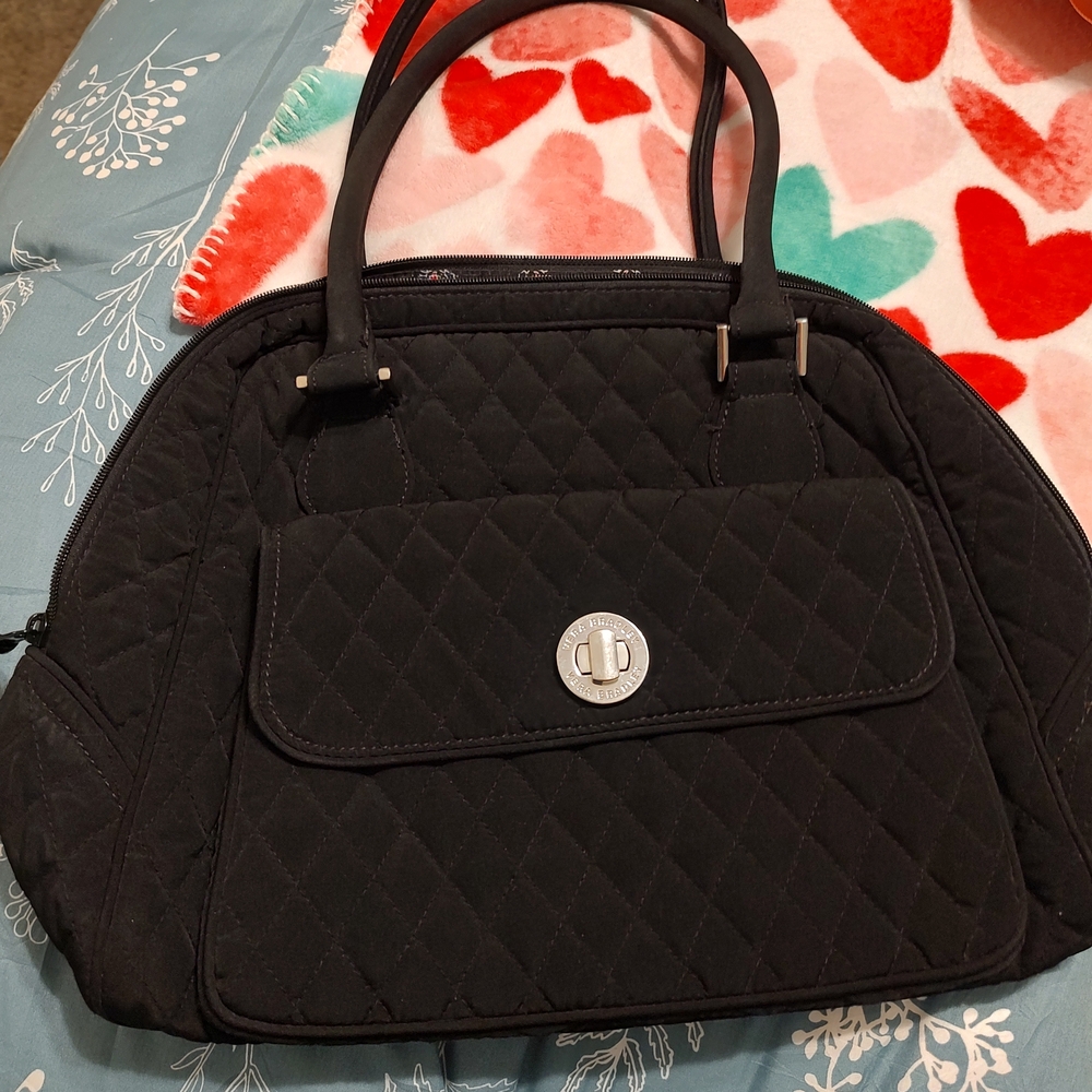 Cloth Black Handbag